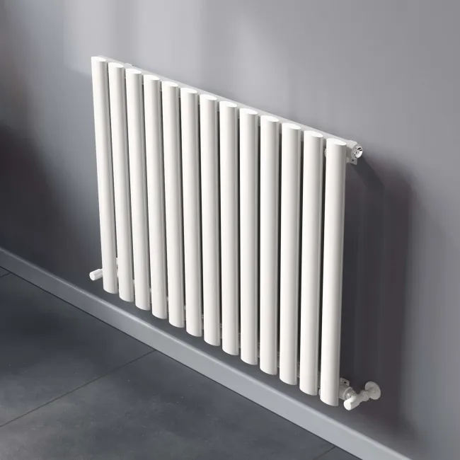 Marbella White Single Oval Panel Radiator 600x780mm