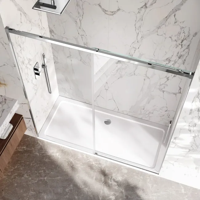 Lisbon 8mm Soft-Closing Sliding Shower Door 1700mm