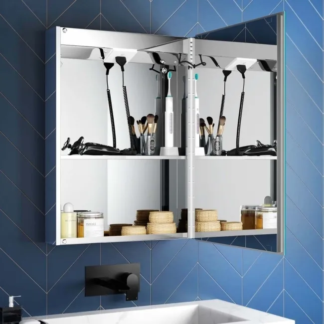 Haisley Illuminated LED Mirror Cabinet With BLUETOOTH Speaker 700x500mm