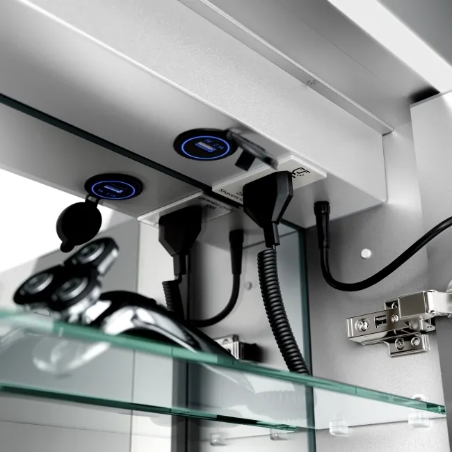 Ivy Recessed LED Mirror Cabinet 700x600mm