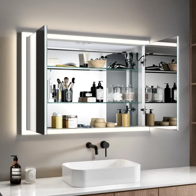 Ivy Recessed LED Mirror Cabinet 700x1000mm
