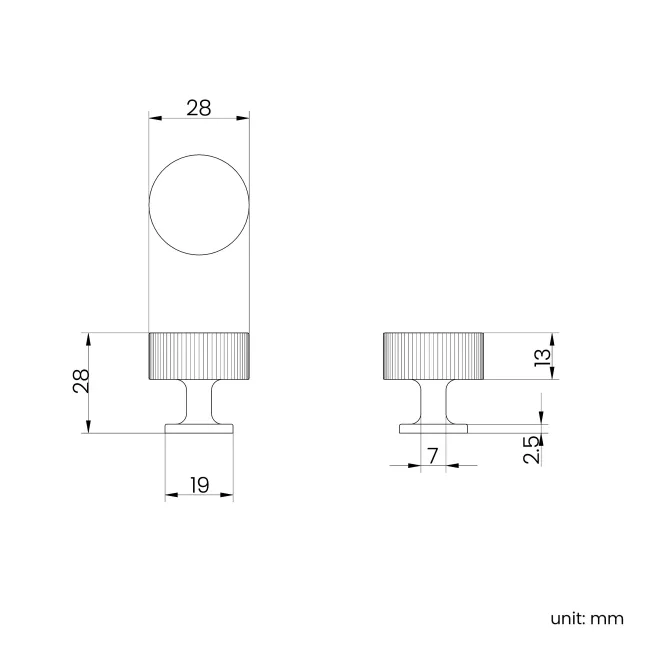 Matt Black Furniture Handle