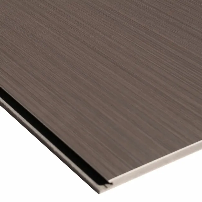 Trepanel Style® Warm Dark Grey Wood Effect Matt WPC Laminated Wall Panel