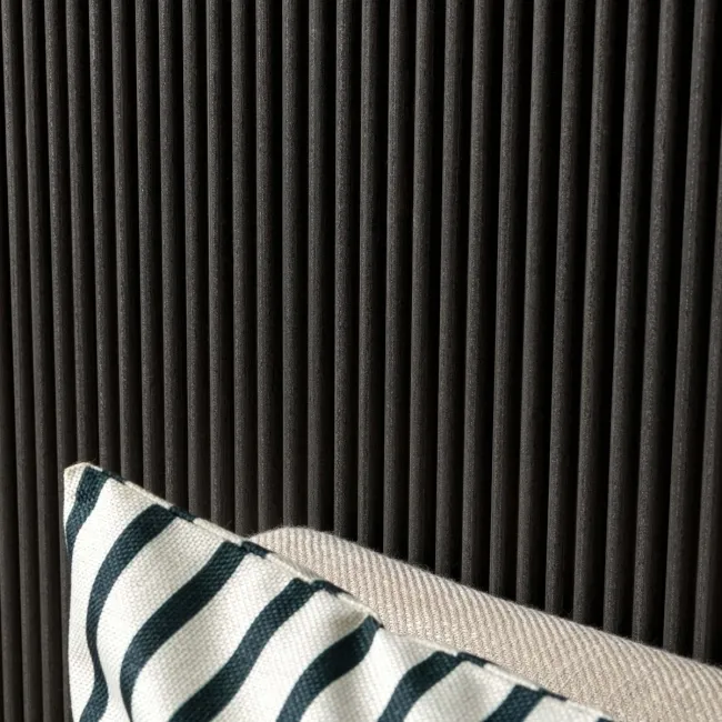 Trepanel Flex® Noir Black Flexible Acoustic Wood Panels 2400x300