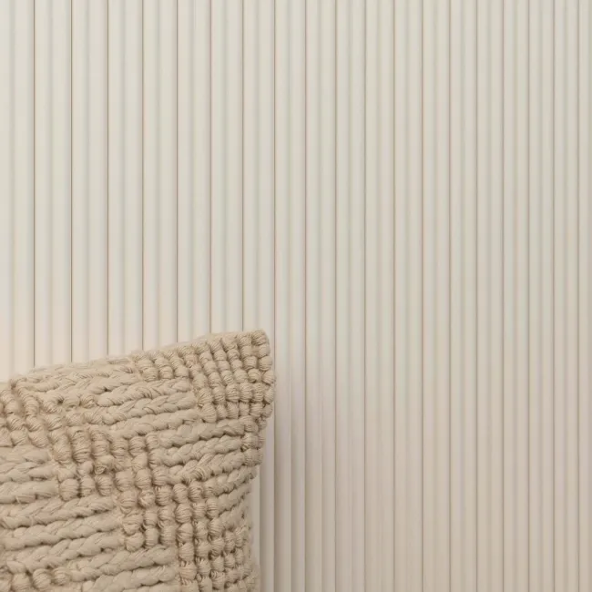 Trepanel Flex® White Flexible Acoustic Wood Panels 2400x300