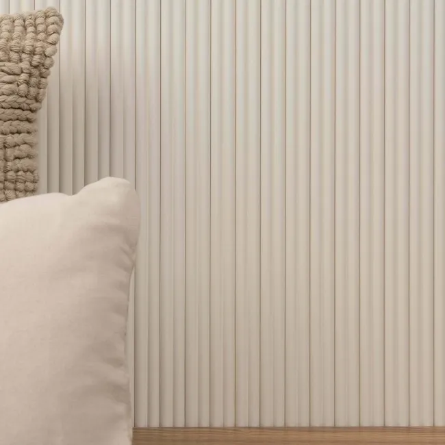 Trepanel Flex® White Flexible Acoustic Wood Panels 2400x300