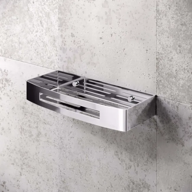 Ivy Chrome Soap Basket