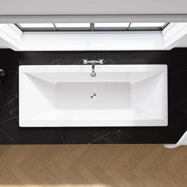 Durham 1700x750 Square Double Ended Bath