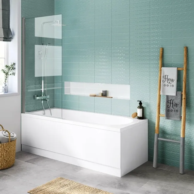 Stafford 1700x700 Shower Bath & 4mm Screen