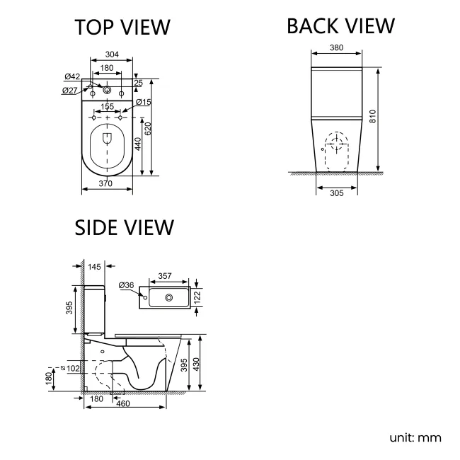 Loma 2-In-1 Combined Wash Basin & Rimless Toilet With Premium Soft Close Slim Seat