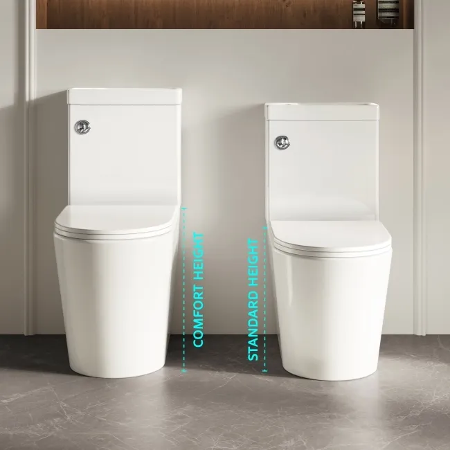 Loma 2-In-1 Combined Wash Basin & Rimless Comfort Height Toilet With Premium Soft Close Slim Seat