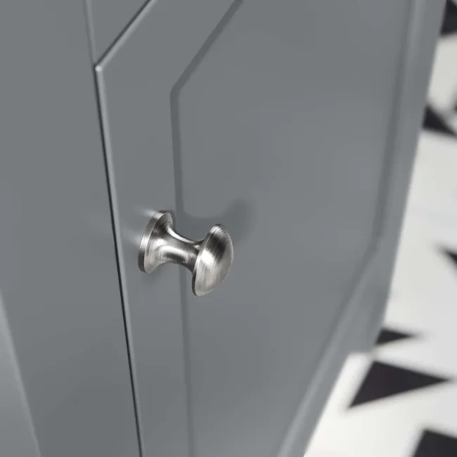 Bermuda Dove Grey Basin Vanity and Back To Wall Unit 1000mm (Excludes Pan & Cistern)