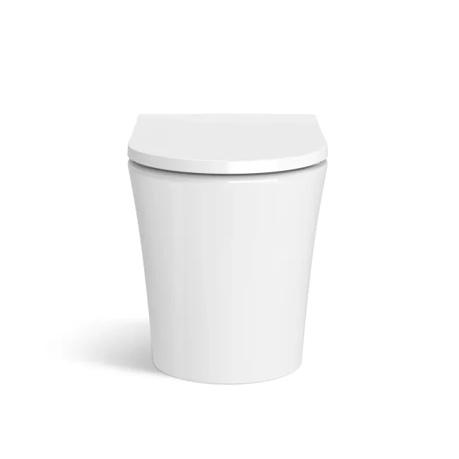 Havana Fluted Coastal White Combination Vanity Basin and Tucson Toilet 1100mm - Black Accents - Right Handed