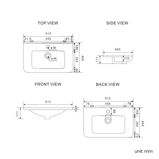 Sorrento Fluted Country Oak Wall Hung Basin Drawer Vanity 600mm