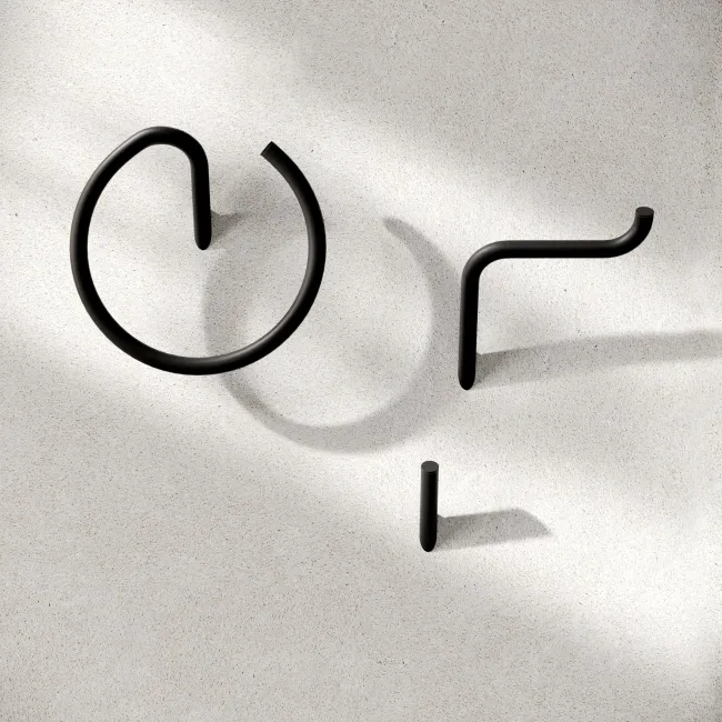 Freya Matt Black 3 Pieces Accessory Set