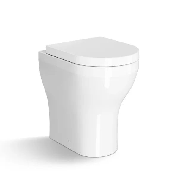 Troy Rimless Comfort Height Back To Wall Toilet With Premium Soft Close Seat