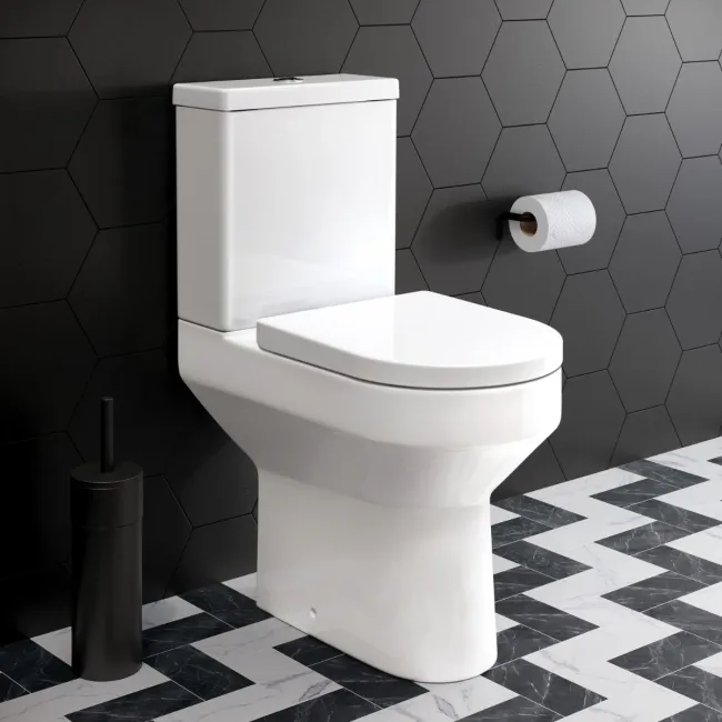 Lodi Rimless Comfort Height Close Coupled Toilet With Soft Close Seat