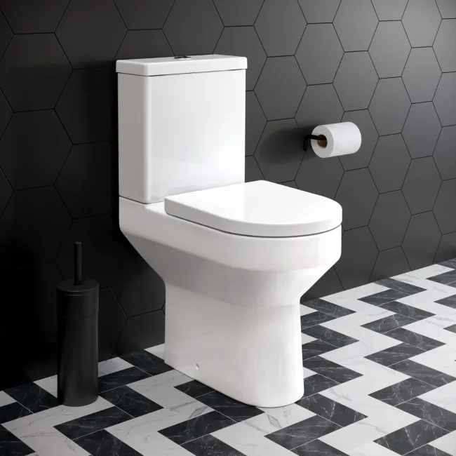 Lodi Rimless Comfort Height Close Coupled Toilet With Soft Close Seat