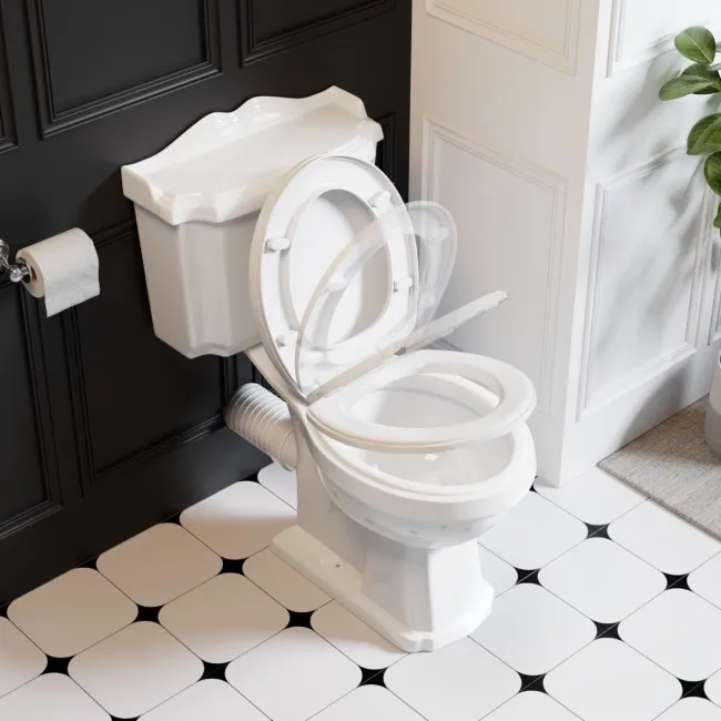 Lima Traditional Close Coupled Toilet With Soft Close Seat