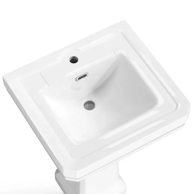 Enid Traditional Pedestal Basin Single Tap Hole 545mm