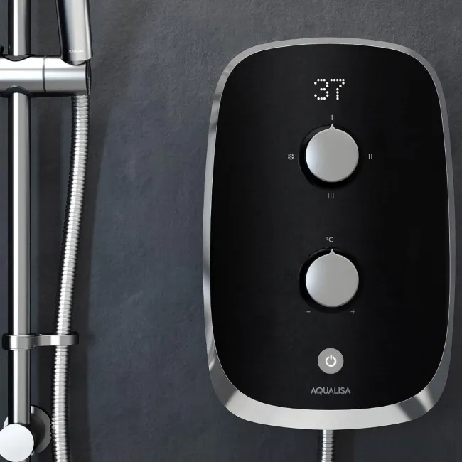 Aqualisa eMOTION Electric Shower - 9.5KW - Midnight Black