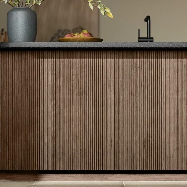 Trepanel Flex® Smoked Oak Flexible Acoustic Wood Panels 1200x600