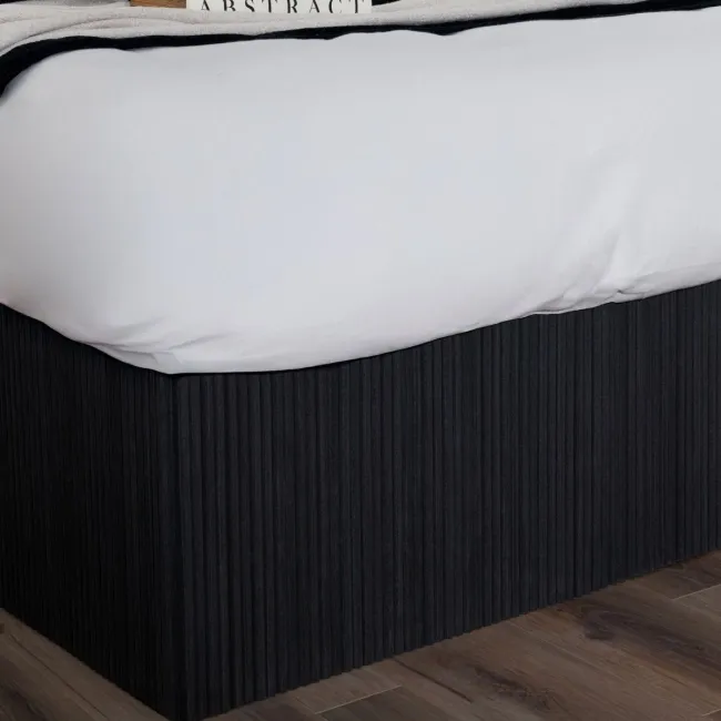 Trepanel Flex® Noir Black Flexible Acoustic Wood Panels 2400x300