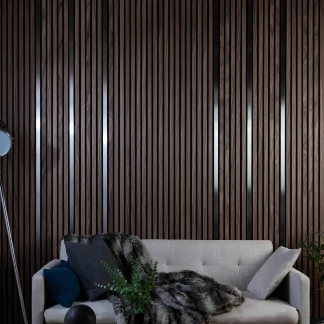 Trepanel® Stainless Steel Brushed Silver Decorative Acoustic Slat Cover