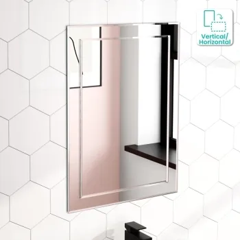 Bella Art Deco Bathroom Mirror 700x500mm