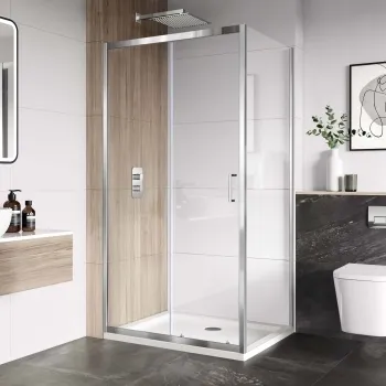 London 6mm Sliding Shower Enclosure 1000x760mm