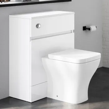 Foster Gloss White Back To Wall Unit and Atlanta Toilet