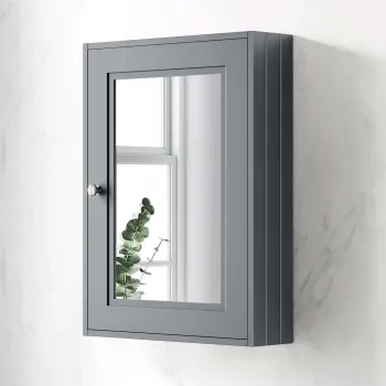 Dove Grey Mirror Cabinet 700x500mm