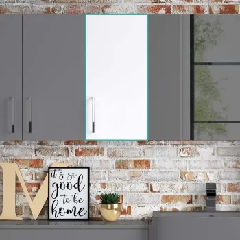 Harper Gloss White Wall Hung Cabinet 600x300mm