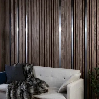 Trepanel® Stainless Steel Brushed Silver Decorative Acoustic Slat Cover