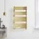 Santorini Brushed Brass Flat Panel Heated Towel Rail 1000x600mm