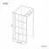 Munich Matt Black Grid Easy Clean 8mm Wet Room Shower Glass Panel 1400mm