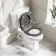Hudson Traditional Toilet With Graphite Grey Seat & Pedestal Basin Set - Double Tap Hole