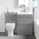 Trent Stone Grey Combination Basin Drawer and Atlanta Toilet 1100mm