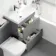 Trent Stone Grey Combination Basin Drawer and Atlanta Toilet 1100mm