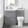 Trent Stone Grey Combination Basin Drawer and Aruba Toilet 1100mm - Left Handed