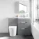 Avon Stone Grey Combination Basin Drawer and Boston Toilet 1100mm - Right Handed