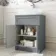 Milos Fog Grey Vanity with Troy Basin 600mm - Chrome Handles