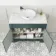 Lucia Midnight Green Vanity with Marble Top & Round Counter Top Basin 1030mm