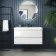 Corsica Gloss White Basin Drawer Vanity 1000mm