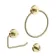 Sofia Brushed Brass 3 Pieces Accessory Set