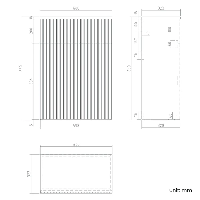 Sicily Fluted Black Walnut Combination Vanity Basin and Utah Comfort Height Toilet 1200mm - Chrome Handles - Right Handed