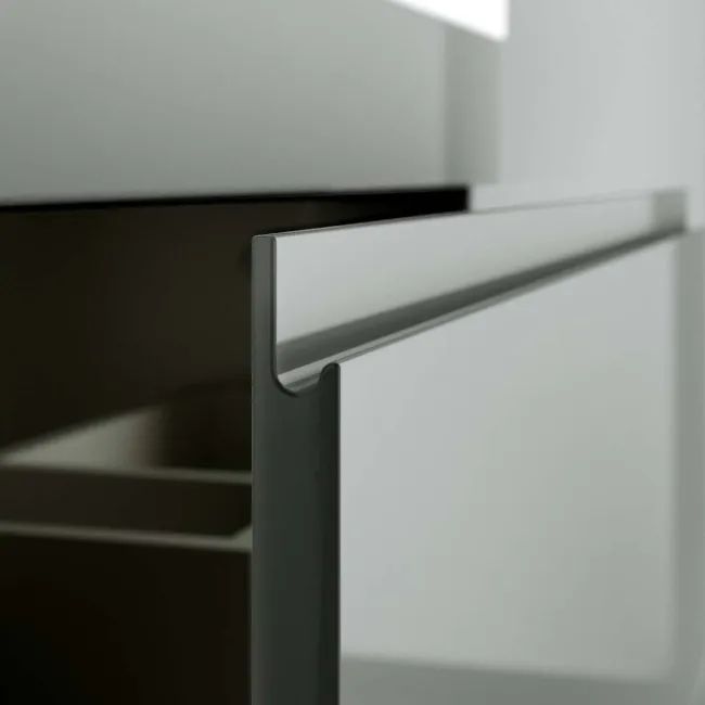 Trent Stone Grey Basin Drawer Vanity 600mm and Toilet Set