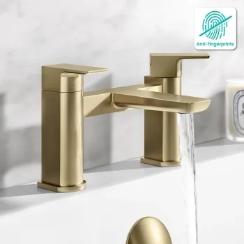 Ribble Brushed Brass Bath Filler
