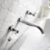 Beauly Traditional Chrome Wall Mounted Basin Mixer Tap