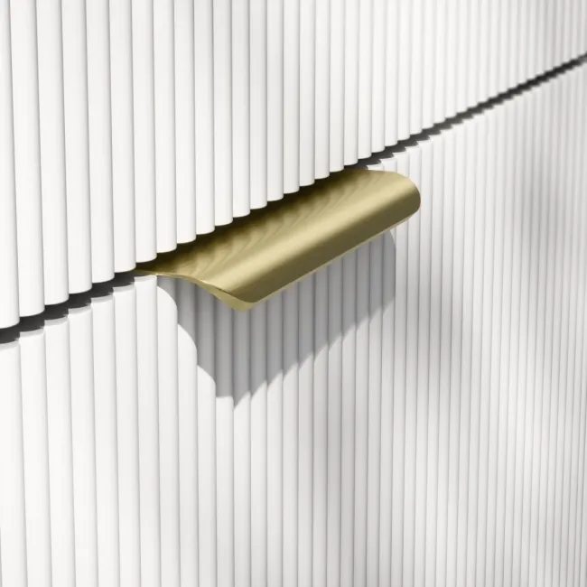 Brushed Brass Flat Furniture Handle